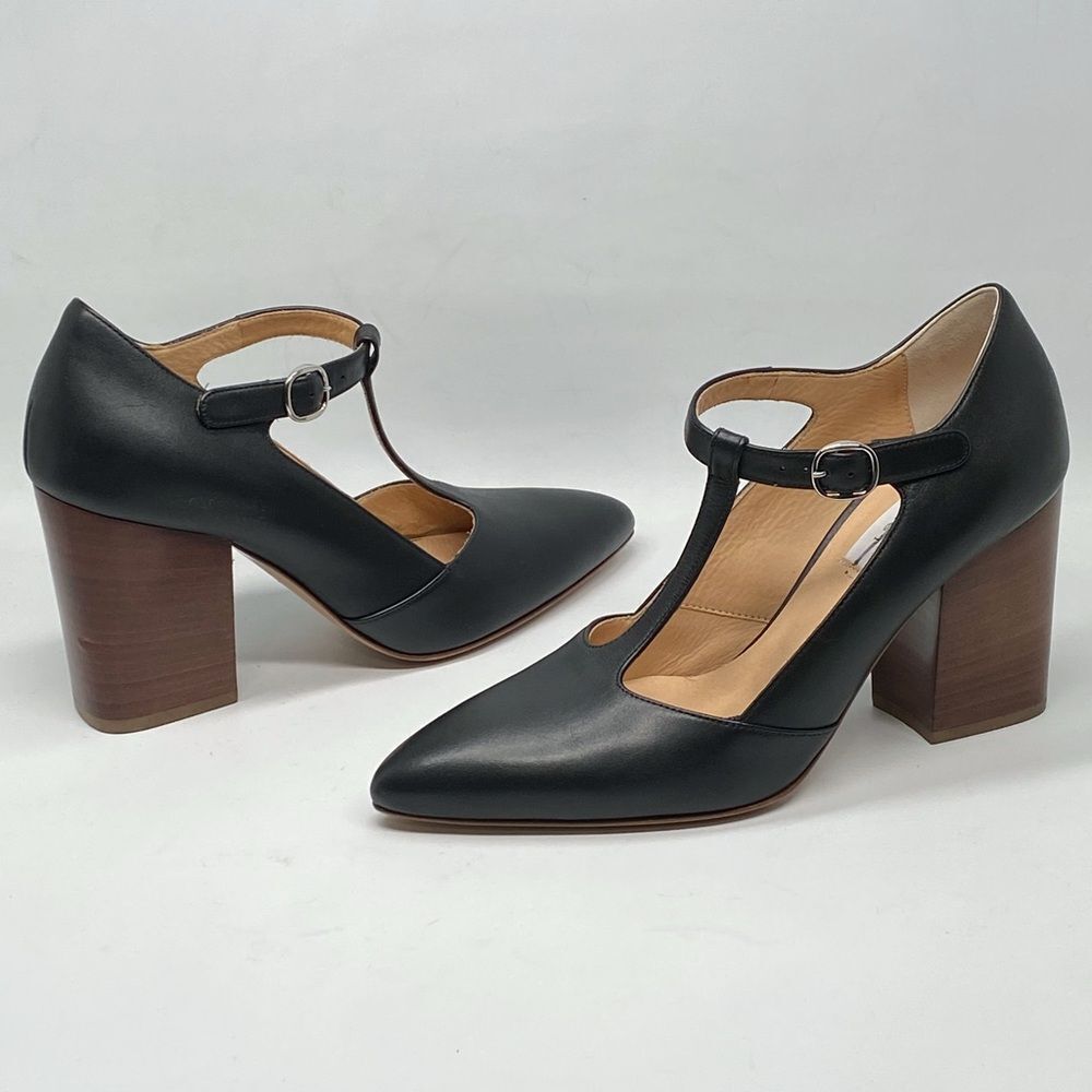 Gabriela Hearst Triana leather Mary Jane point-toe pumps size 36.5